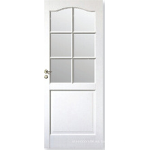 Puerta de cristal de ventana moderna del estilo del diseño casero / puerta compuesta blanca